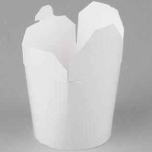 Caja de Papel Blanca de 16 oz para Fideos, Ensaladas, Pasta, <span class=keywords><strong>Wok</strong></span>, Desechable, Cajas para Shawarma y Doner de 710 ml con Logotipo - Product Image 3