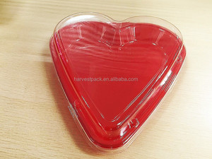 One Time Use Red <strong>Chocolate</strong> Packing Plastic <strong>Heart</strong> Shape Ps Container - Product Image 3