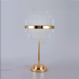 <span class=keywords><strong>Lampe</strong></span> de table en cristal de couleur dorée moderne <span class=keywords><strong>SIMIG</strong></span> pour hôtel, villa - Product Image 1