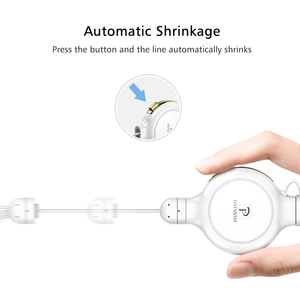 Nuovo Design One-click di Recupero Singolo Lato Tirare A Scomparsa 3 in 1 Cavo di Ricarica USB Per Android <span class=keywords><strong>iPhone</strong></span> Tipo <span class=keywords><strong>c</strong></span> - Product Image 4