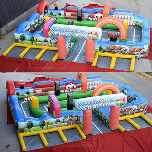 Pista de Carreras Inflable Fun City para Carreras de Autos de Circuito en Venta - Product Image 3
