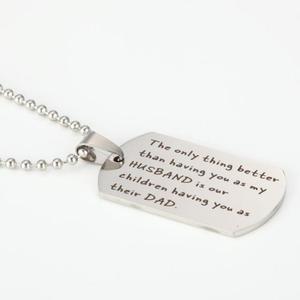 Only <strong>Thing</strong> Better Than Having You As My Husband Is Our Children Having You As Their Dad Necklace <strong>Great</strong> Gift for Father's Day - Product Image 2