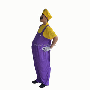Disfraces de Cosplay para Adultos, Lindos y Novedosos, Disfraces de <span class=keywords><strong>Super</strong></span> Luigi Malvado de <span class=keywords><strong>Mario</strong></span> <span class=keywords><strong>Bros</strong></span> para Halloween MFJ-0002 - Product Image 2