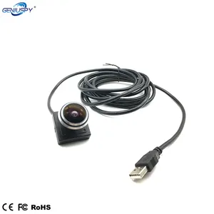 Mini cámara Usb de ojo de pez para uso en vehículos, Micro tamaño con forma cuadrada, 30Fps, 2MP, 0V2710, HD, 1080P, 1,78 MM, lente de 180 grados