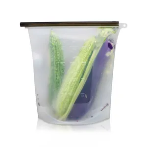 Manufacturer Fresh Bag Food Storage Silicone Vacuum Bag With Zip
