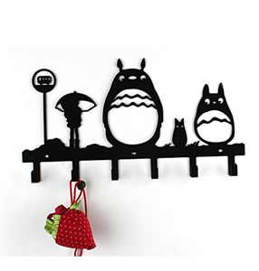 Appendiabiti da Parete in Metallo a Forma di <span class=keywords><strong>Totoro</strong></span> con 6 Ganci - Product Image 2