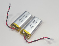 Batterie lithium-ion polymère, avec connecteur, 742045, 3.7V, 630mAh, avec pcm et connecteur