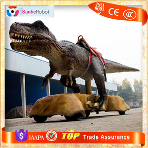 Selle Assis et Roues moving Type Artificielle Animaux Animatronic dinosaure marche manèges Manège de Parc <span class=keywords><strong>D</strong></span>'attractions - Product Image 3