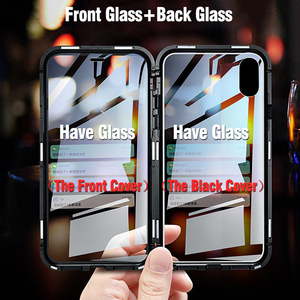 <span class=keywords><strong>Coque</strong></span> de téléphone magnétique Double face en verre trempé 9H pour <span class=keywords><strong>iPhone</strong></span> 7 8P X <span class=keywords><strong>Xr</strong></span> Xs Max 12 13 14 Pro Max - Product Image 4