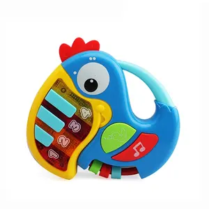 经销商可爱的设计孩子塑料电池操作音乐鹦鹉玩具