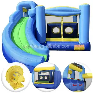 Engraçado jogo de parque aquático, casa de salto inflável, castelo, deslizante de água