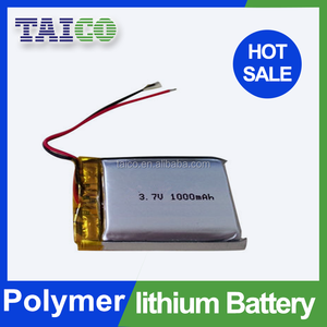 Prismatische 803537 <span class=keywords><strong>3</strong></span>,7 v 1000 mAh Polymer Reachargeable Li-Ion Akku für Medizinische Geräte - Product Image 1
