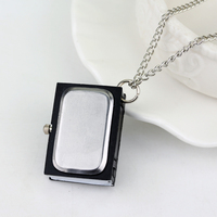 Montre de poche à Quartz noire, en forme de cloche de mort japonais, tendance