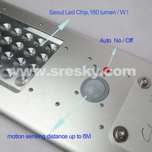 Lampe solaire de rue intégrée <span class=keywords><strong>3</strong></span> en 1 pour l'extérieur, lampe solaire avec batterie - Product Image 4