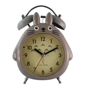 Totoro รูปสัตว์ Double Bell นาฬิกาปลุก