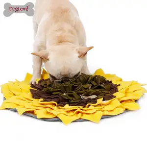 Schnupftabak matten Filz Haustier Slow Feeder Sonnenblume Hund Trainings pad Pet Snuffle Mat