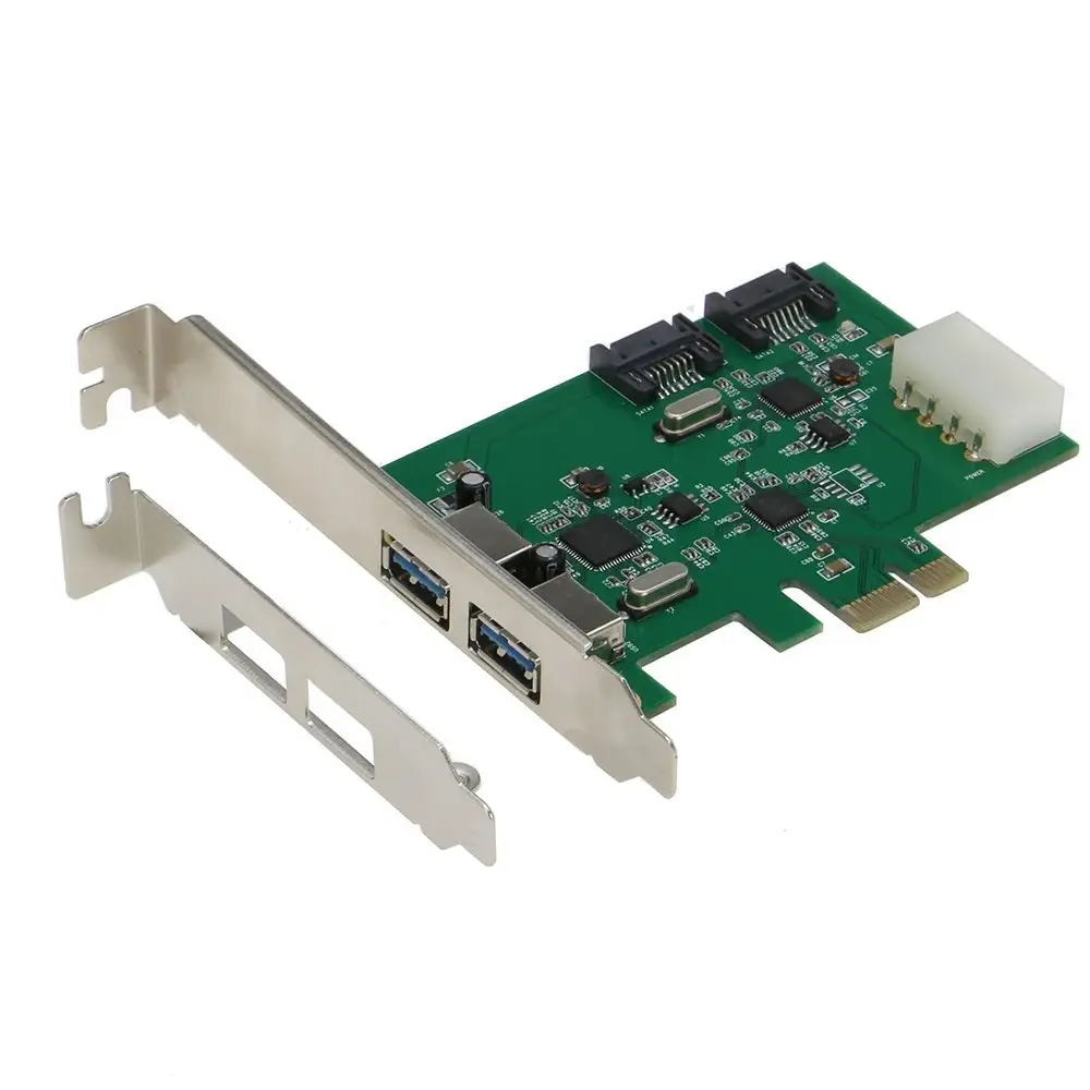 PCIE Để SATA 3.0 USB3.0 Combo Thẻ PCI Express USB 3.0 SATA III Điều Khiển Máy Chủ Adapter