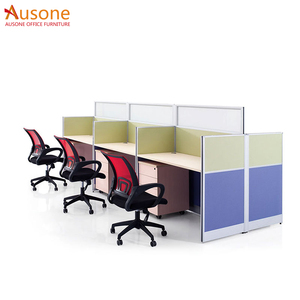 Diseño Moderno de Muebles de Oficina para Centro de Llamadas, Diseño de Cubículo de Oficina para Centro de Llamadas de 6 Asientos - Product Image 1