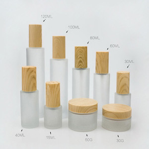 Emballage cosmétique en plastique PET bambou avec pulvérisateur à pompe en bambou, bouchon de lotion, flacon en plastique PET bon marché, 50 ml, 100 ml, 120 ml, 150 ml - Product Image 2