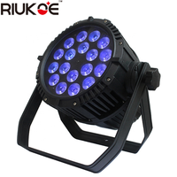 Éclairage de scène DJ extérieur, projecteur LED PAR 6-en-1 RGBWA UV 18x10W