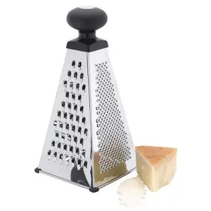 4 lados da pirâmide de aço inoxidável ralador de queijo manual para alimentar a partir de Chinês Fábrica de BSCI