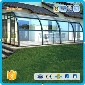 Personalizar cualquier color de Aleación de Aluminio de Plástico Retráctil Recintos <span class=keywords><strong>Patio</strong></span> Terraza Acristalada - Product Image 1