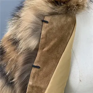 2021 модная женская короткая стильная куртка из натурального меха енота, пальто на заказ, зимнее женское укороченное пушистое пальто из меха енота