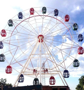 <span class=keywords><strong>Cabine</strong></span> en alliage d'aluminium Parc d'attraction Manèges Fabricant 20m -30m -42m Grande roue à vendre - Product Image 1