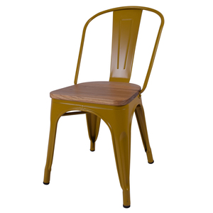 Sillas de Comedor de <span class=keywords><strong>Madera</strong></span> Antiguas de Estilo Industrial para Cafetería y Restaurante al Aire Libre, <span class=keywords><strong>Silla</strong></span> <span class=keywords><strong>Tolix</strong></span> de Metal Vintage - Product Image 1