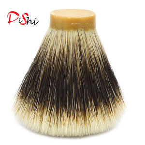 Silvertip süper iki bant siyah saf porsuk saç düz şekil berber tıraş fırça başlığı düğüm boyutu 24mm - Product Image 6