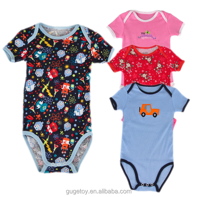 Комбинезоны для новорожденных Детские ползунки 100% хлопок Детские боди с коротким рукавом детская одежда 1.2