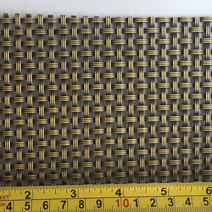 Mesh,metal Ceiling Mesh, Decorative Grills Decorative Metal Woven Antique Brass 6mm Mesh Wire Steel Plain Weave 1 * 3mm 25% 1.5m - Product Image 3