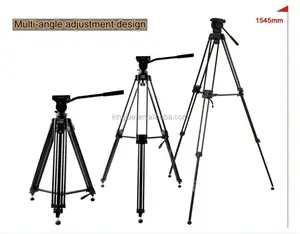 KINGJOY यूनिवर्सल भारी शुल्क पेशेवर कैमरा DSLR वीडियो आधार Tripods VT-2500 खड़े हो जाओ