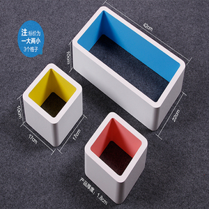 Trang Trí Tường Book Cube Phòng Khách <span class=keywords><strong>MDF</strong></span> Kệ Trưng Bày Nổi - Product Image 2