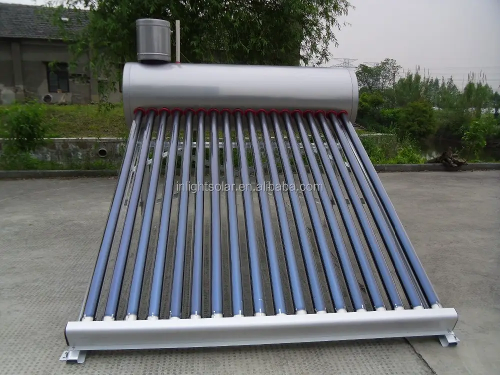 Acero inoxidable SUS304-2B baja presión calentador de agua solar
