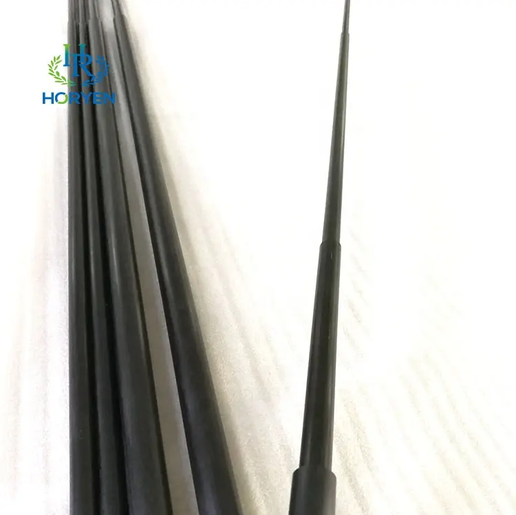 Customized Pultrusion carbon fiber pole 23mm for telescopic tube