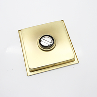 Ledfre — bouchon de sol de douche or brossé, accessoires de salle de bains contemporain