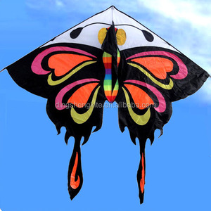<span class=keywords><strong>Cerf</strong></span>-<span class=keywords><strong>volant</strong></span> papillon à longue queue pour enfants, facile à piloter, en polyester et fibre de verre, impression personnalisée, vente en gros - Product Image 1