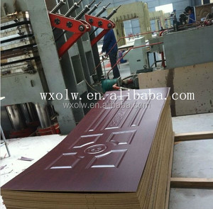 เครื่องกดผิวประตูอู๋ซี / เครื่องกดร้อนผิวประตูเมลามีน HDF / เครื่องทำประตูไม้ - Product Image 5