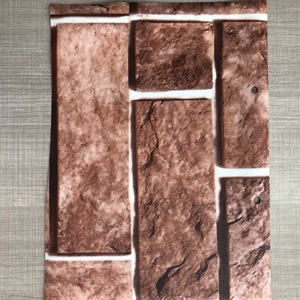 Vecchi Mattoni <span class=keywords><strong>Carta</strong></span> Da Parati Roll, Piatto 3D Effetto Blocchi di Pietra Look Smontabile Della Parete di <span class=keywords><strong>Carta</strong></span> Decorazione Della Casa D'epoca (Marrone) - Product Image 2