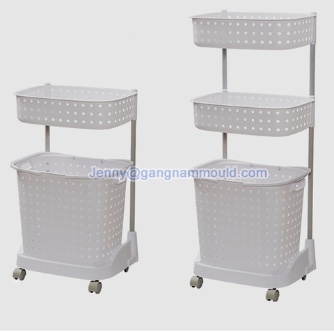 Plastic Injection Household  Bathroom Rack Basket  Mould