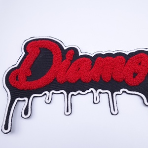 Custom di alta qualità all'ingrosso ferro-on o cucire-on di grandi dimensioni asciugamano toppe ricamate ciniglia toppe - Product Image 2