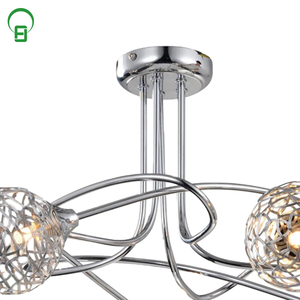 Venta caliente interior luz decorativa <span class=keywords><strong>luces</strong></span> de techo de cristal con 5 <span class=keywords><strong>luces</strong></span> de superficie montado balcón chandelier - Product Image 6