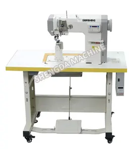 Direct drive automatic fabric thread trimming for garment industry single needle sewing machine roller presser foot