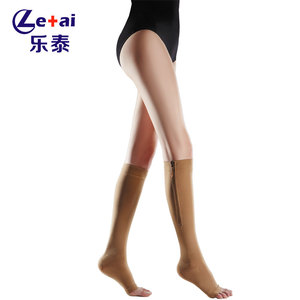 <span class=keywords><strong>Medias</strong></span> de compresión 30-40mmHG <span class=keywords><strong>Prevenir</strong></span> venas varicosas Calcetines con cremallera - Product Image 3