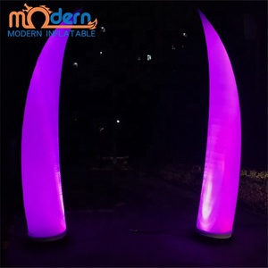 Décoration de mariage et de fête en plein air, ballon gonflable en forme de dent d'éléphant, éclairage LED RVB, matériau en polyester 210T pour la publicité en plein air - Product Image 4