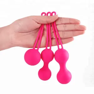 3件/批硅胶阴道振动器kogel球阴道紧致健身球女性性玩具