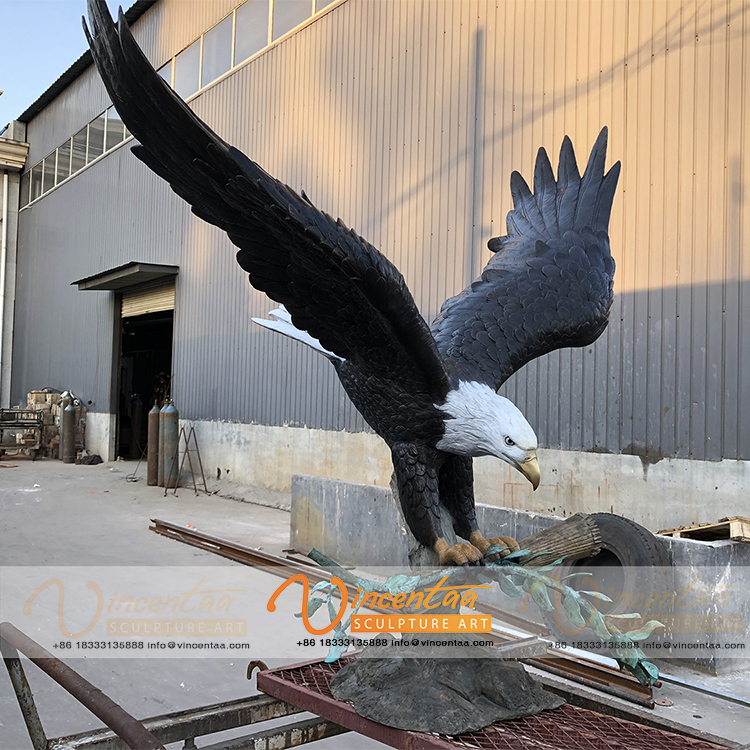 ブロンズ 鷲の彫刻 取り外し可能な翼 ブロンズ 鷲の彫刻 取り外し可能な翼