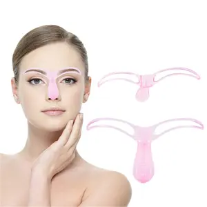 1PCS Eyebrow Stencils Shaping Grooming Eye Brow Makeup Model Template Reusable Design Eyebrows Tool