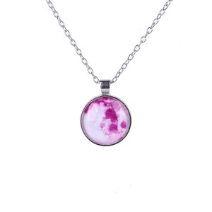Collar con Colgante de Luna <span class=keywords><strong>Aurora</strong></span> Boreal de Múltiples Colores, Estilo Bohemia, Cadena de Eslabones de Aleación con Forma de Ancla, para Mujer, Brillo de Año Nuevo - Product Image 3